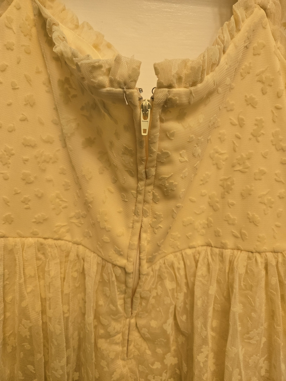 Yellow Ruffled Tiered Sundress - Picture 6 of 6